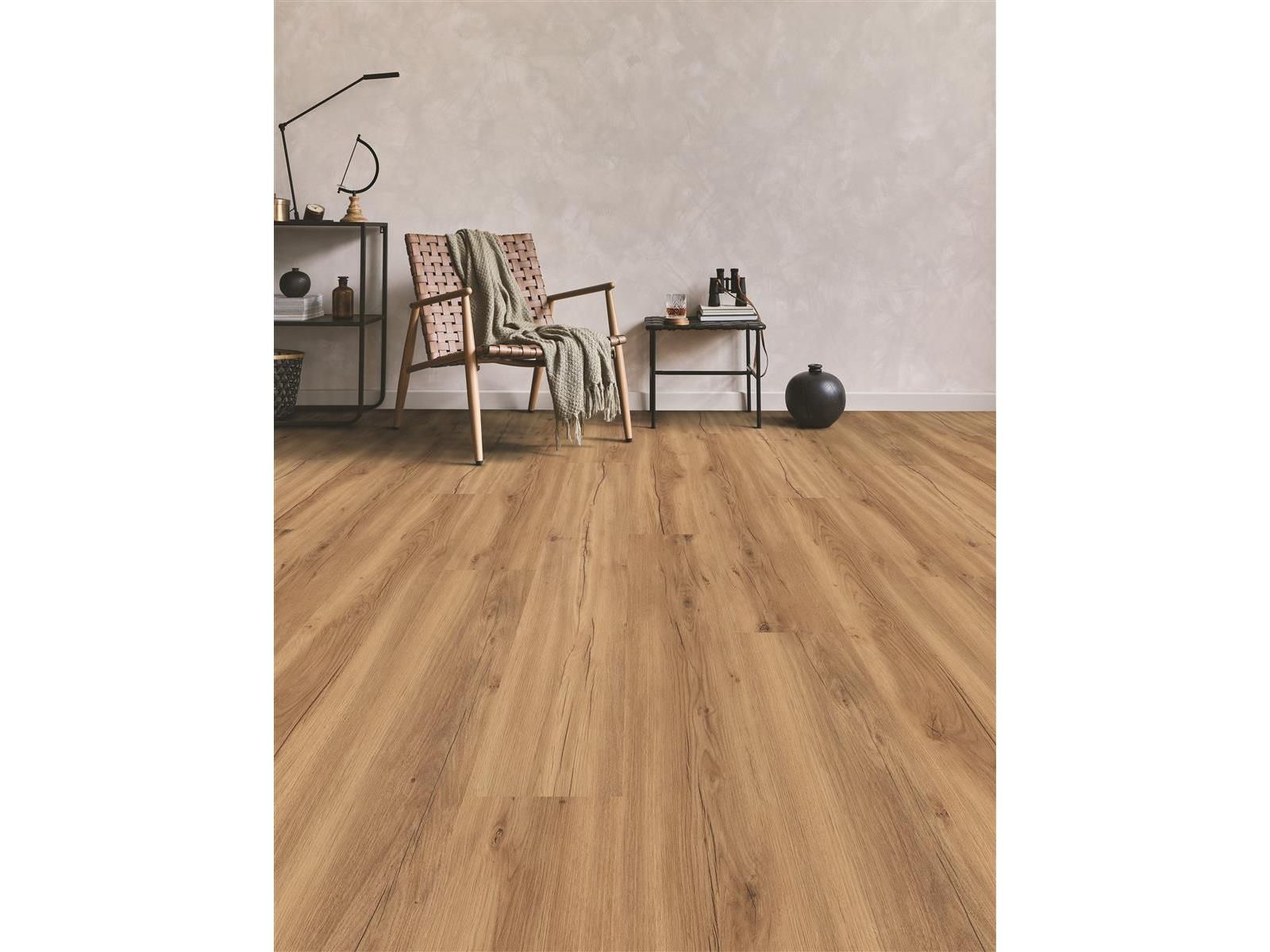 Designvinylboden zum Verkleben Vinylan KF Poseidoneiche Planke 121,9 cm x 22,9 cm  - Nutzschichtdicke 0,3 mm