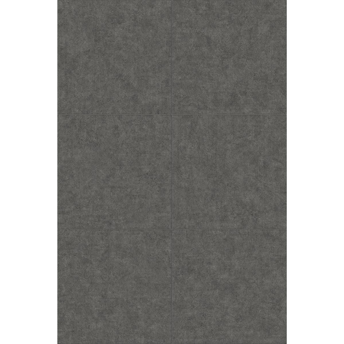 PVC-Industrieboden BITEO verdeckte Klickfliese Graphit Design 610 mm x 610 mm - 8,2 mm Dicke