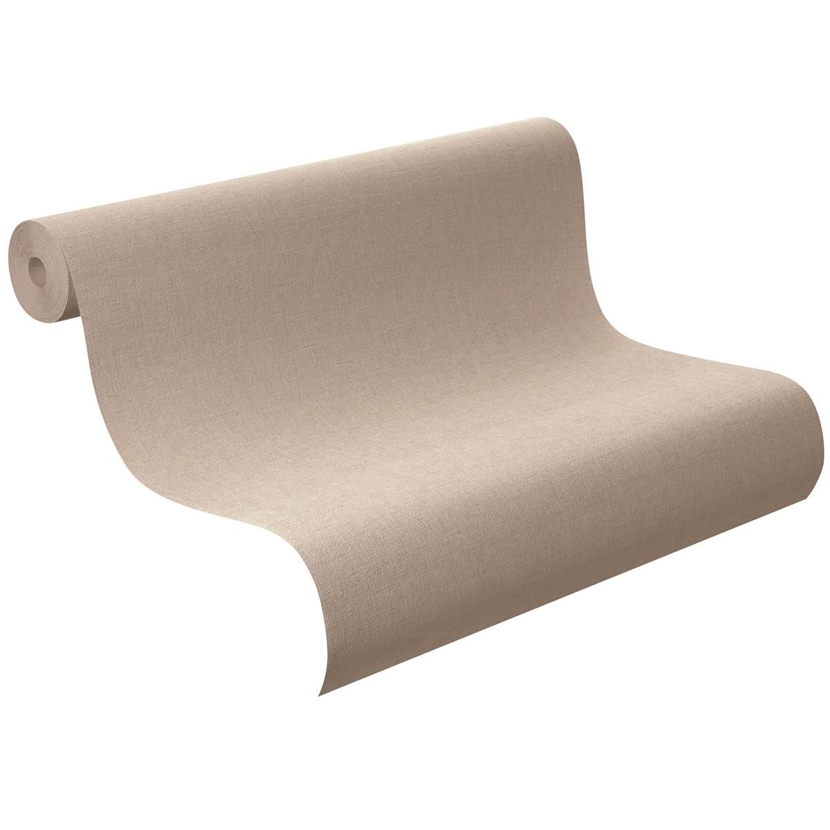 Tapete Basic universell Vinyltapete Braun ansatzfrei 53 cm x 10,05 m