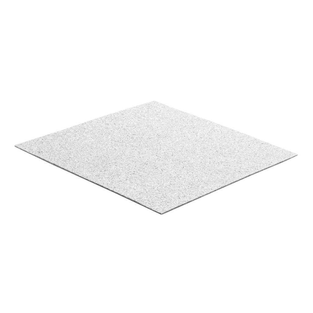 Messeboden flacher Nadelvlies mit Pailetten EXPOGLITTER White 0950 ohne Schutzfolie - Rollenbreite 200 cm
