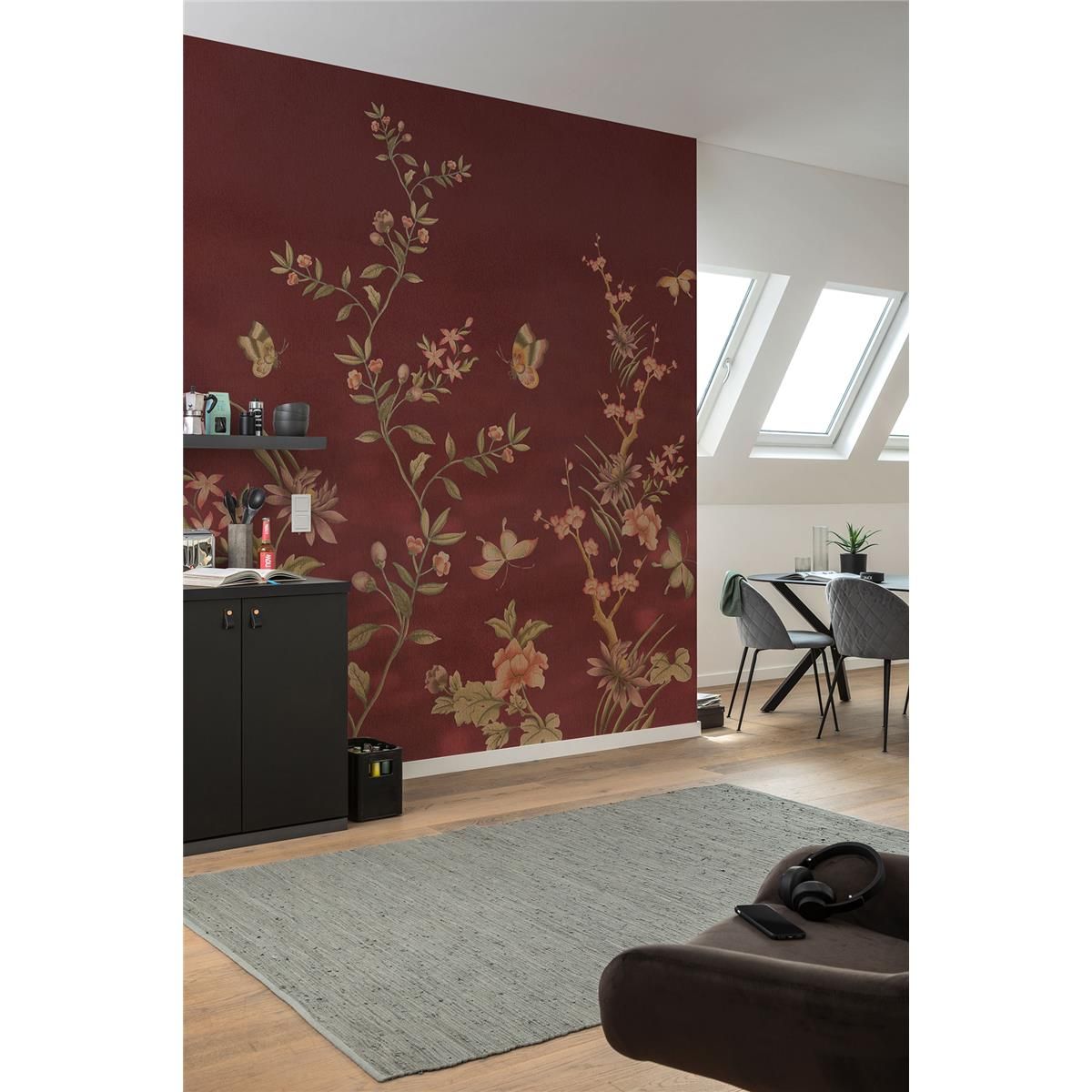 Vlies Fototapete - Chinoiserie - Größe 250 x 250 cm