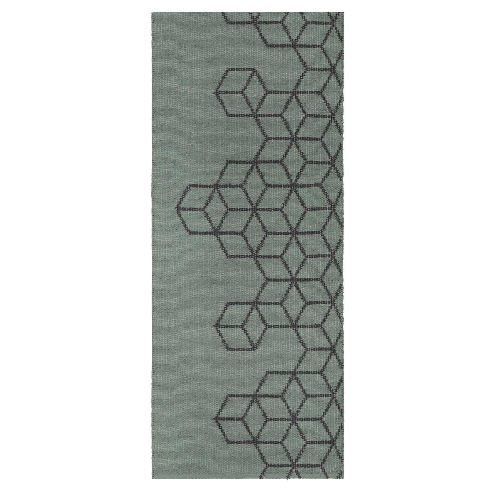 Teppich Swedy MAIA V3 Dunkelgrau-Grün - 60 cm x 200 cm