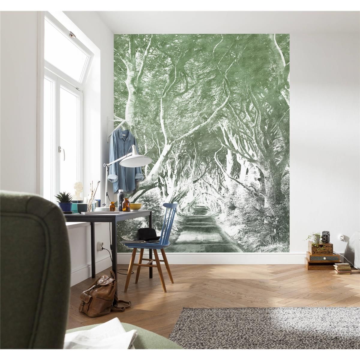 Vlies Fototapete - Alley Graphite - Größe 200 x 250 cm