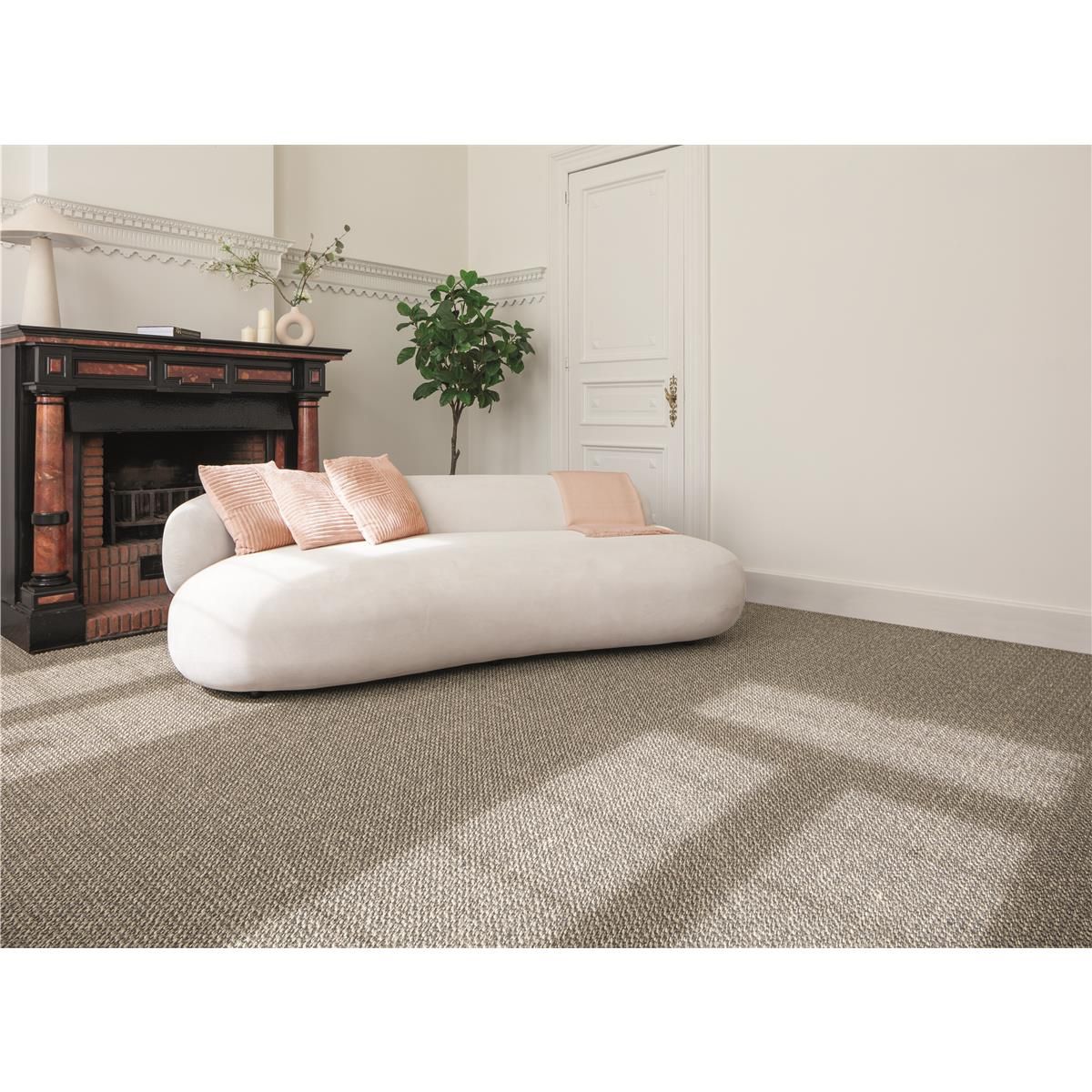 Tasibel Sisal Teppichboden Anthrazit Kivu Rollenbreite 400 cm