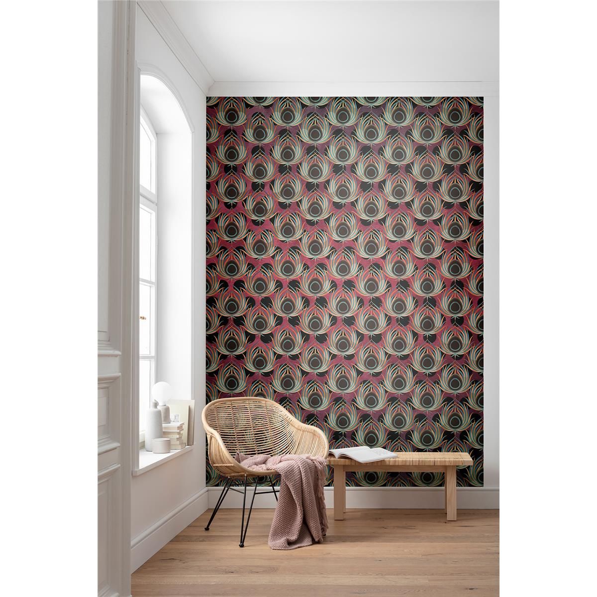 Vlies Fototapete - Paon Rouge - Größe 200 x 280 cm