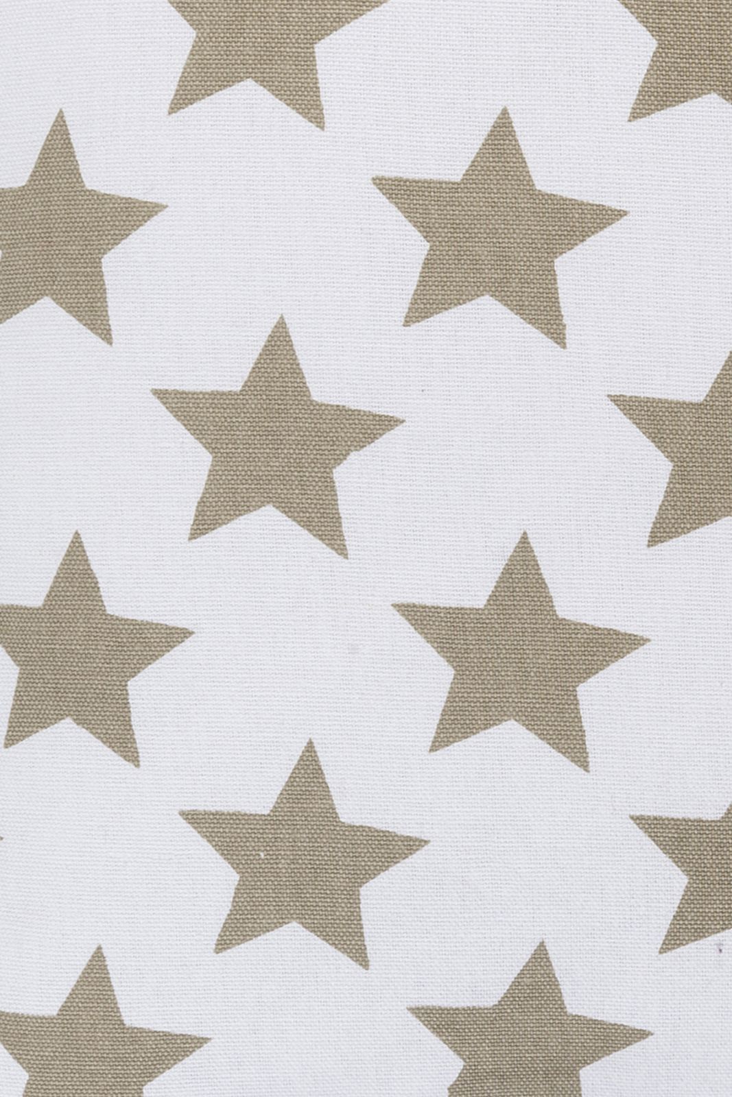 Kissen (gefüllt) KI Stars allover 06 weiß-braun B:45cm L:45cm