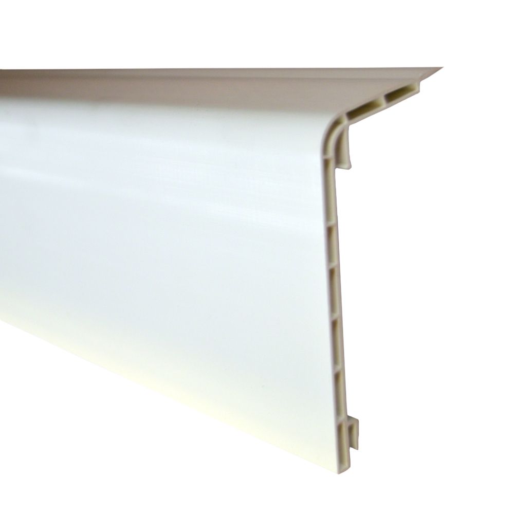 Heizrohrverkleidungsleiste  Weiß  (10 Stück) - 4,5 x 10,7 x 200 cm
