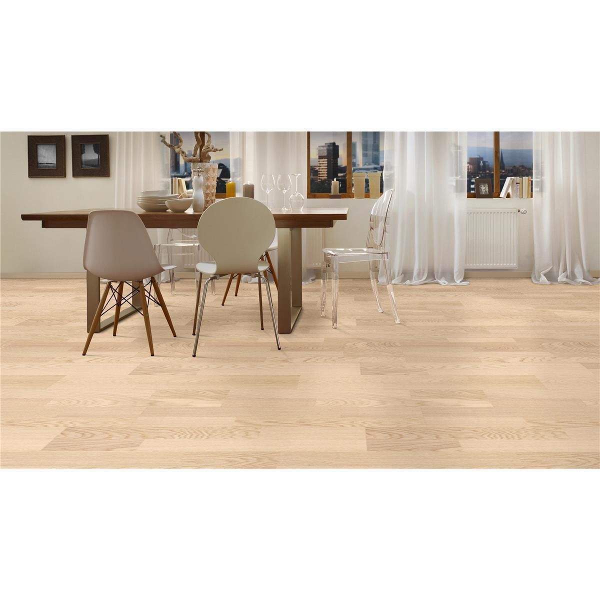 Holzboden Eiche weiß gebürstet 1 Stab MADRID-TB15 Planke 190 x 1220 mm
