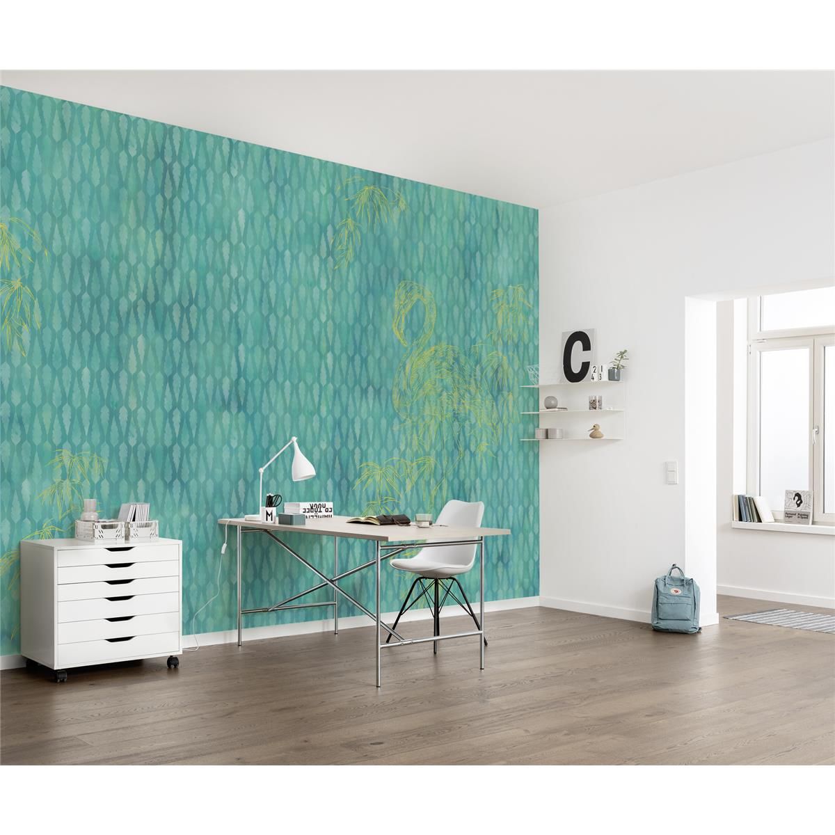 Vlies Fototapete - Wild Flamingo - Größe 400 x 250 cm