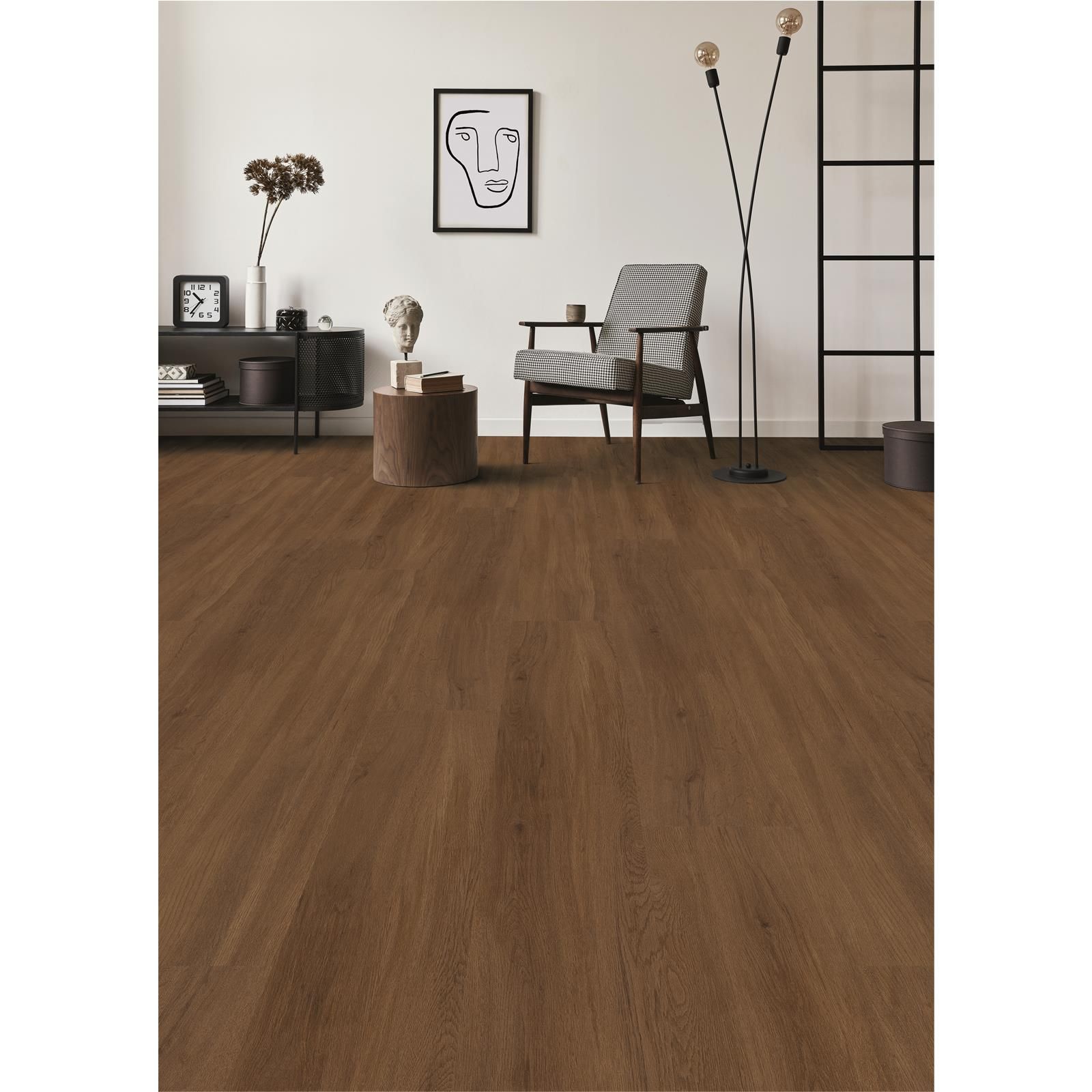 Designvinylboden zum Verkleben Vinylan KF Bergkiefer Planke 123,5 cm x 23 cm  - Nutzschichtdicke 0,3 mm